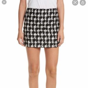 Alice and Olivia houndstooth skirt